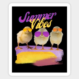 Cool Chicks and Summer Vibes Sticker